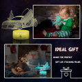 Pikkukuva 3 / 5: Veilleuse Voiture 3D pour Enfants, Lampe LED Illusion avec 16 Couleurs Changeantes et Télécommande,