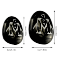 Miniatyrbild 5 av 5: Penguin Pebble A Little Pocket Penguin Kram,graverad Mini Penguin Pebble Keepsake Pebble Xxf