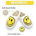 Pikkukuva 5 / 5: Retro Hymyilevä Pehmeä Plussi Mukava Lämmin Slip-on Tossut Sopii Pareille Talven Lämpimään Sisätilojen Tarjontaan -ES 41-42 White