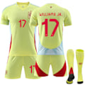 Pikkukuva 1 / 2: 2024 Espanjalainen Williams JR. vierasjalkapallopukusetti XL(180-190cm)