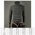 Miniatyrbilde 2 av 2: Hettegenser i strikk for menn, varm vintergenser Dark Gray L