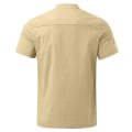 Miniatyrbilde 3 av 4: Vanlige kortermede topper for menn Sommer fritidsskjorte Khaki 3XL
