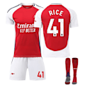 Miniatyrbild 1 av 3: 2425 Arsenal hemmatröja RICE Fotbollströja A 18(100-110cm)