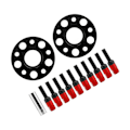 Pikkukuva 5 / 5: Car Hub Centric Wheel Spacers Kit 15mm Muokkaus Korjaus Vaihto A4/A6/A7/A8/Q5/RS5 Punainen