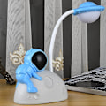 Miniatyrbillede 2 af 5: Bordlampe Dæmpbar Astronaut LED Natlampe Studie Øjenbeskyttelse Natlys Skrivebordsdekoration Gave Red