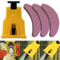 Pikkukuva 1 / 5: Ketjusahan Terän Terävyyden Säätäjä Sahakäyttöinen Ammattimainen Puutyökalusetti Sharpener and 3pcs Grindstone