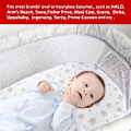 Miniatyrbillede 2 af 5: Bassinet Lakener 2-pak, Passer Til Halo Bassinet Swivel Sleeper, Universal Lakener Til Rektangulær, Oval, Timeglasformet Bassinet Madras, Fleksibel Til Forskellige