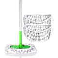 Miniatyrbilde 2 av 5: 2 Pakning Mikrofiber Gjenbrukbare Moppeputer Kompatible med Sweeper Mopper Vaskbare Moppeputer for Våt og Tørr Bruk