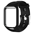 Miniatyrbillede 1 af 4: Sort udskiftningsarmbånd til TomTom Spark Spark 3 Runner 2 3 Golf Watch 2 GPS