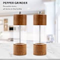 Pikkukuva 2 / 5: Pippurimylly Läpinäkyvä Pippurimylly Suolamylly Keramiikkaydin Monikäyttöinen Maustuspullo Cru Wood Color