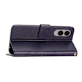 Miniatyrbillede 3 af 5: Læder Wallet Case med Sommerfugl og Blomster til Samsung Galaxy S25 Edge med Rem Multicolor Dark Purple