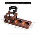 Miniatyrbillede 4 af 5: Kaffekværn Opbevaringsstativ Træ Kaffe Tamper Holder Multifunktionel Kaffe Tilbehør Hylde