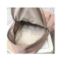 Miniatyrbillede 2 af 2: Rygsæk høj kapacitet ensfarvede skoletasker til piger kompatibel med teenage skoletaske Nylon Daisy Printing Bag -HG Black