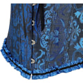 Pikkukuva 5 / 5: Szivyshi Naisten Yläosa Ylirintainen Sydämen Muotoinen Nauhakiinnitys Muoviset Luut Korsetti Bustier -ge Black Blue S