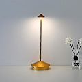 Miniatyrbild 2 av 5: laddningsbar bordslampa Creative Dining Touch Led Hotel Bar Coffee Pina Pro Bordslampa Lampada Da Tavolo Dekorativ skrivbordslampa -ES Gold