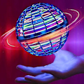 Miniatyrbild 1 av 3: Flygande Boll Boomerang Spinner Leksaker Mini Drone Ufo Barn Pojke Flicka Presenter Black and Remote control
