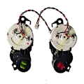 Miniatyrbillede 1 af 3: Støvsuger Sidebørste Motor til Ecovacs Deebot Ozmo 920 950 N8/ N8 Pro/ T9/ T8 Robotstøvsuger Dele Børster Motor -ES Red and Green side