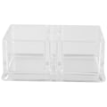 Miniatyrbillede 4 af 5: 2 Gitterklare Akryl Teposeholdere Kaffe Sukkerposebokse Akryl Organizer Etui 15x8x6cm