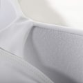 Pikkukuva 5 / 5: Naisten Ristiinasetetut Push Up Uimapaidat Vatsan Kontrolloivat Halter Bikinit Korkeavyötäröiset Uimapuvut Kaksi Osainen Uimapuvut White Yellow X-Large