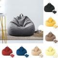 Miniatyrbilde 2 av 2: Lat sofaovertrekk bønneposeovertrekk sofaovertrekk stolovertrekk møbelovertrekk_y Brown 70*80cm