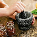 Pikkukuva 2 / 5: Graniittikuvioinen set Stone Yrttimylly Kiinteä mylly set Granite pattern