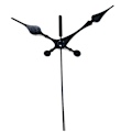 Miniatyrbild 4 av 5: Silent Quartz gör-det-själv-väggklocka Rörelsemekanism Icke-tickande reparationsdelarbytessats, Clock Quar black