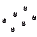 Miniatyrbillede 3 af 5: 200 stk. LED-holder i plast, fladt spænde, lysdiode-montering til indikator DIY-eksperiment 0,1 tommer sort