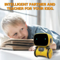 Miniatyrbild 3 av 3: Emo Robot Smarta Robotar Dans Röstkommando Sensor, Sjungande, Dansande, Upprepande Robotleksak Kompatibel Med Barn Pojkar Och Flickor Pratande Robotar -ES Dancing Robot White