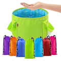 Miniatyrbillede 1 af 5: 15/25l Foldbar Vaskesæk Rejse Camping Vaskesæk Spand Fiske Foldbar Vaskesæk Fodbad Vaskesæk Spa Fodbad Spand -ES Rose Red 15L