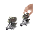 Miniatyrbillede 3 af 5: Træk-Tilbage Dinosaur Bil Legetøj - Grå Motorcykel Model