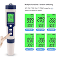 Miniatyrbillede 5 af 5: Pool Salt Tester, Digital Salinity Meter, Høj nøjagtighed 5 I 1 Salinity Tester til saltvand, IP67 As Shown