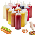 Pikkukuva 1 / 5: 200 ml maustepullo, 2 kastikepulloa, kastikepullo, muovinen maustepullo, kastikepullo, muovipullo kannella