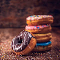 Miniatyrbillede 2 af 5: Donut, Non-stick 6-huls Donut Bageforme, Donuts Form - Bagels Doughnuts Biscuit Kage Bageform Black