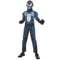 Miniatyrbild 3 av 5: 4-10 år Barn Pojkar Flickor Venom Cosplay Festdräkt Halloween Dress Up Jumpsuit+mask+handskar Set Presenter 9-10 Years
