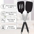 Miniatyrbillede 5 af 5: 2 stk. Silikone Køkkenredskaber Stegespade Køkkenværktøj Non-stick Kogegrej