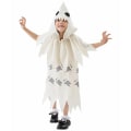 Miniatyrbild 3 av 5: 4-8 år Barn Pojkar Flickor Little Ghost Cosplay Festdräkt Halloween Scen Kostym Outfits Set Klänning+huvudbonader Presenter-Vit 6-7 Years