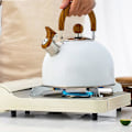 Miniatyrbillede 4 af 5: Tekande, 2,5l Rustfrit Stål Fløjtende Tekander, Med Håndtag Højlydt Og Anti-rust Hurtig Kog white