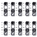Miniatyrbilde 2 av 4: Forgasser reparasjonssett passer RB-62 ekte Zama Echo GT2000 GT2400 SRM2100 SRM2400