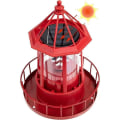 Miniatyrbild 5 av 5: Led soldriven fyr, 360 graders roterande innergårdsbelysning A Red