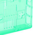 Miniatyrbild 5 av 5: Skyddande frostat skal i ABS för Raspberry Pi 3B 3B+ D-stil med skruv (grön)
