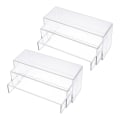 Miniatyrbilde 1 av 5: Akryl Display Stativ, Klare Rektangulære Stativhyller For Visning 6stk