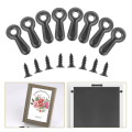 Miniatyrbillede 4 af 5: Billedramme Drejeknap Fastgørelsessæt, 100 stk Billedramme Bagside klips Fotoramme Hardware C black