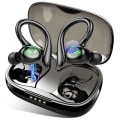 Pikkukuva 1 / 4: Bluetooth-urheilukuulokkeet, langattomat Bluetooth 5.1 -kuulokkeet irrotettavilla korvakoukuilla, IP7 vedenkestävä langaton kuuloke, H[216]