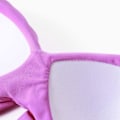 Miniatyrbillede 5 af 5: Kvinder Criss Cross Push Up svømmeoverdele Mavekontrol Halter Bikini Højtaljede badedragter Todelte badedragter Purple Large