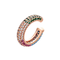 Miniatyrbillede 5 af 5: C-Formet Cz Zirconia Øre-Clip Hip Hop Trendy Kobber Indlagt Øre-Manschet Fo -HG SHED002-3
