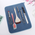 Miniatyrbillede 5 af 5: Opvaskematte i Mikrofiber, Superabsorberende, Mikrofiber Opvaskematte Blue