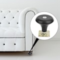 Miniatyrbilde 2 av 4: Fastmontert hjul seng sofa svart universal slitasjebestandig små møbelhjul hjul