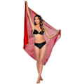 Pikkukuva 5 / 5: Naisten Chiffon Uimapuvut Pareo Huivi Rannassa Peite Takki Kääri Kaftan Sarong Uimapuvut Naiset Red One Size