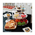 Miniatyrbillede 5 af 5: Kage Stativer Rustfrit Stål Lagdelt Cupcake Stativ 3 Lag Serveringsbakke Bord Display Cupcake Tårn Ca
