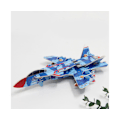 Miniatyrbillede 3 af 4: 3D Papir Fighter Puslespil DIY Model Kit - Blå